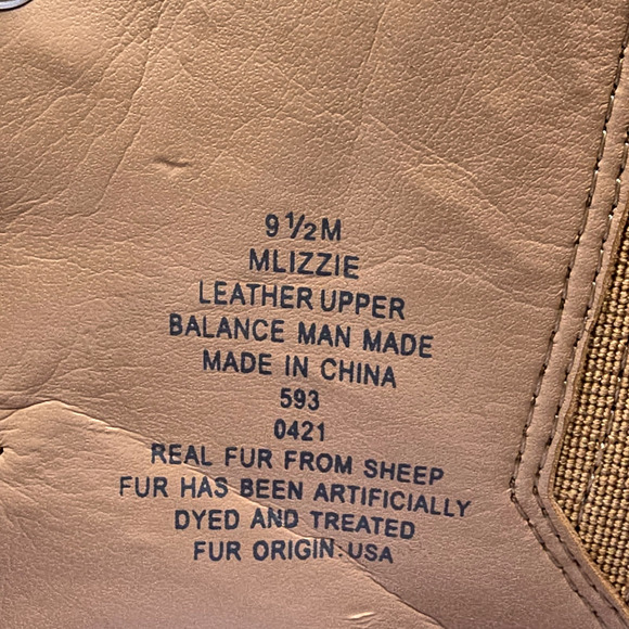 Marc Fisher LTD IZZIE Dark Brown Suede Genuine Shearling Lugsole Boots SIZE 9.5 - Picture 7 of 7